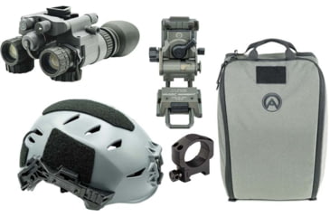 Image of Armasight BNVD-51 Premium Kit - BNVD-51 Gen 3 NV Binocular w/ Armasight by Wilcox G95 Mount, Armasight by OTTE GEAR Helmet Bag and Team Wendy EXFIL LTP Helmet Rail 3.0, Gray, M/L