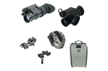 Image of Armasight PVS-14/Sidekick Bundle, Pinnacle 2376 Gen 3 Ghost White Phosphor IIT NVM - Black, 640 TMM, M/L Helmet
