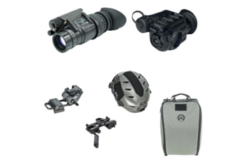 Image of Armasight PVS-14/Sidekick Bundle, Pinnacle Gen 3 Ghost White Phosphor IIT NVM - Black, 320 TMM, XL Helmet