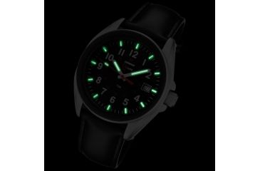 Image of Armourlite 38mm Shatterproof Glass Swiss Tritium Watch, Silver, Black, Small AL503-LBL