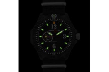 Image of Armourlite Caliber Series Automatic Black Dial Watch with Black Nylon Band, Black AL1203