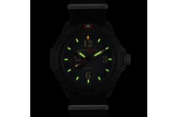 Image of Armourlite Caliber Series Automatic Watch with Black Nylon Band, Black AL1201