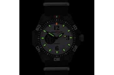 Image of Armourlite Caliber Series Automatic White Dial Watch with Black Nylon Band, White AL1202