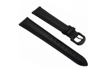 Image of Armourlite Captain Field Watch Band - Leather, Black, Black Buckle, Small AL300LB