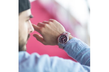 Image of Armourlite Field Series AL101 Swiss Made Tritium Illuminated Watch with Shatterproof Armourglass, Raw Steel Case, Black Dial, 42mm, AL101