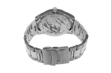 Image of Armourlite Field Series AL103 Swiss Made Tritium Illuminated Watch with Shatterproof Armourglass, Raw Steel Case, Blue Dial, 42mm, AL103