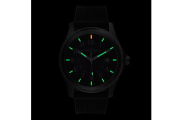 Image of Armourlite Field Series AL135 Swiss Made Tritium Illuminated Watch with Shatterproof Armourglass, Black Case, Blackout Dial, 42mm, AL135