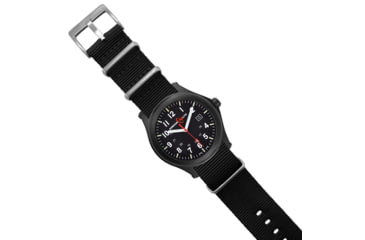 Image of Armourlite Field Series AL144 Swiss Made Tritium Illuminated Watch with Shatterproof Armourglass, Black Case, Black Dial, White Numbers, 42mm, AL144