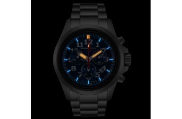 Image of Armourlite Officer Series Blue Dial Stainless Steel Chronograph Watch, Blue/Silver AL814