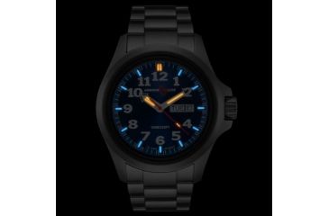 Image of Armourlite Officer Series Blue Dial Stainless Steel Watch, Blue/Silver AL813