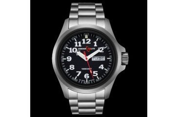 Image of Armourlite Officer Series Stainless Steel Watch, Black/Silver AL811