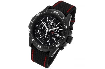 Image of Armourlite Professional Series Chronograph Watch with Kevlar Watch Band, Black, Black-Red, Small AL43-KBR