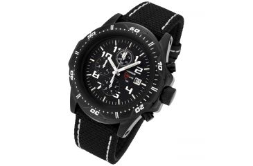 Image of Armourlite Professional Series Chronograph Watch with Kevlar Watch Band, Black, Black-White, Small AL43-KBW