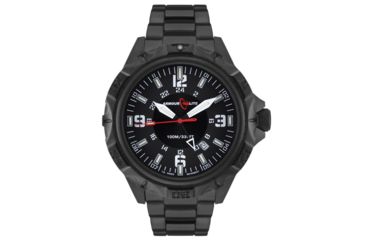 Image of Armourlite Professional Series Tritium Watch, 47mm Case, Ronda 515.24 Quartz Movement, Black/White AL1403