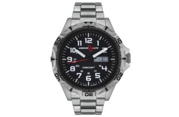 Image of Armourlite Professional Series Tritium Watch, 47mm Case, Ronda 517 Quartz Movement, Silver/Black/White AL1401