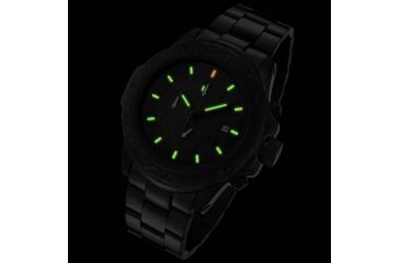 Image of Armourlite Shatterproof High Impact Glass Crystal Phantom Tritium Chronograph Watch, Black, Small AL60