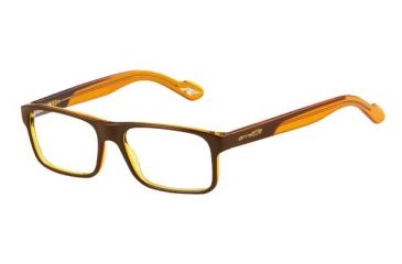 Image of Arnette Buddy Eyeglass Frames, Dark Brown/Amber/Blonde Frame, 51mm AN7063-0451