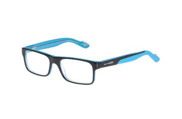 Image of Arnette Buddy Eyeglasses, Black/Turquoise Frame-AN7063-0653