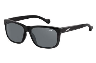 Image of Arnette Slacker Sunglasses, Gloss Black Frame, Grey Lens AN4196-01