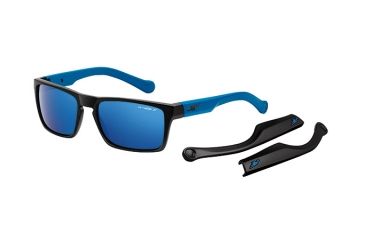 Image of Arnette Specialist Sunglasses, Black Frame, Polarized Blue Mirror Lens-AN4204-01