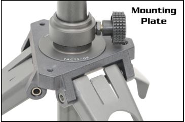 Image of Ashbury Precision Ordnance TACT3-GP, General Purpose Compact Tactical Tripod w/Detachable Base Plate, Tactical Gray 600-41V-0004-00