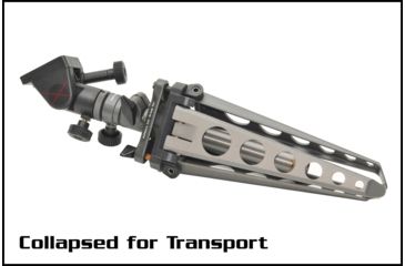 Image of Ashbury Precision Ordnance TACT3-S, Spectre Compact Tactical Tripod w/Detachable Base Plate, Tactical Gray, NSN 1260-01-566-6666 600-41V-0001-00