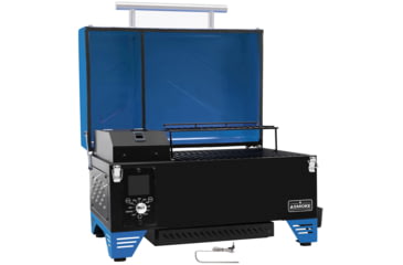 Image of ASMOKE AS350 Portable Pellet Grill and Smoker, Blue, Small, GR04072USAS