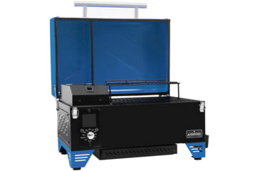 Image of ASMOKE AS350 Portable Pellet Grill and Smoker, Blue, Small, GR04072USAS