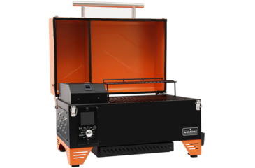 Image of ASMOKE AS350 Portable Pellet Grill and Smoker, Orange, Small, GR04076USAS