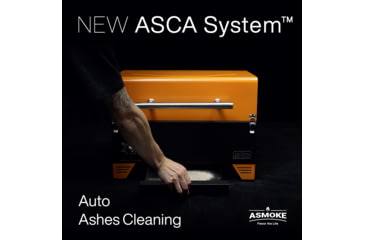 Image of ASMOKE AS350 Portable Pellet Grill and Smoker, Orange, Small, GR04076USAS