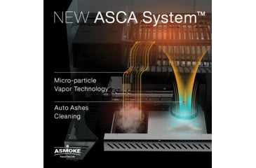 Image of ASMOKE AS350 Portable Pellet Grill and Smoker, Orange, Small, GR04076USAS