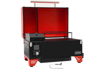 Image of ASMOKE AS350 Portable Pellet Grill and Smoker, Red, Small, GR04073USAS