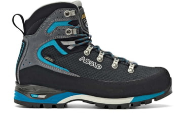 Image of Asolo Corax GV Boots - Womens, Black/Peacock Blue, 8, A12039-906-080