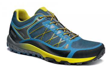 Image of Asolo Grid GV Boots - Mens, Indian Teal/Yellow, 12, A40500-898-120