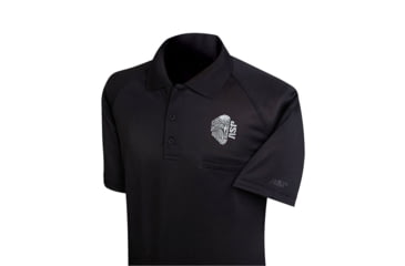 Image of Aspgear ASP Eagle Shirt Black - Silver Gray Embroidery, asp-eagle-shirt-black-silver-gray-embroidery