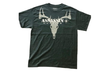 Image of Assassin Deer Skull T-Shirt - Mens, Charcoal, Large 86154