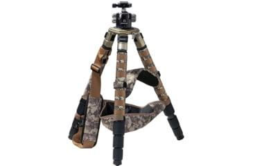 Image of Athlon Optics Midas CF40 40mm Tube Carbon Fiber Tripod, Black/Tan, 706005