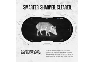 Image of ATN Binox 6 Dual Multispectral 6-48x25mm Thermal Imaging Binocular w/Built-in Laser Rangefinder, 50 Hz, 256x192, Black, MSBNB6225A