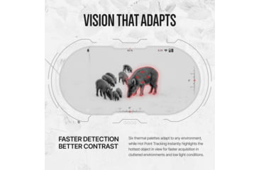 Image of ATN Binox 6 Dual Multispectral 6-48x25mm Thermal Imaging Binocular w/Built-in Laser Rangefinder, 50 Hz, 256x192, Black, MSBNB6225A