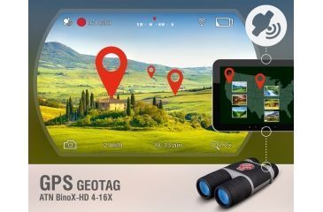 Image of ATN BinoX-HD 4x Smart Day and Night Binocular w/ GPS DGBNBNHDX2