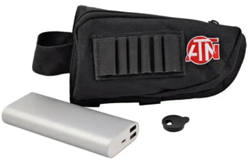 Image of ATN Extended Power 20,000 mAh Battery Kit, w/Cable &amp; Buttstock Pouch ACMUBAT160