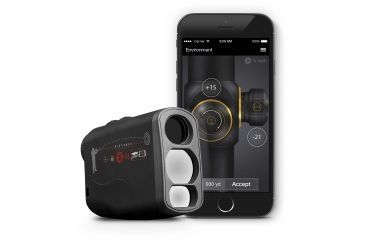 Image of ATN Laser Ballistics 1000 Rangefinder w/ Bluetooth, Ballistic Calculator and Shooting Solutions App, Black, LBLRF1000B