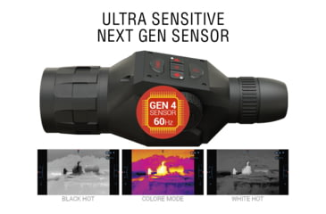 Image of ATN OTS 4T, 2.5-25x, 640x480, Thermal Viewer w/ Full HD Video rec, WiFi, Smooth zoom, iOS/Android Controlling App, Black, TIMNO4643A