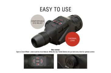 Image of ATN OTS 4T, 2.5-25x, 640x480, Thermal Viewer w/ Full HD Video rec, WiFi, Smooth zoom, iOS/Android Controlling App, Black, TIMNO4643A
