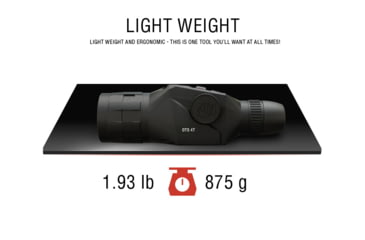 Image of ATN OTS 4T, 2.5-25x, 640x480, Thermal Viewer w/ Full HD Video rec, WiFi, Smooth zoom, iOS/Android Controlling App, Black, TIMNO4643A