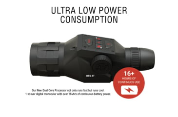 Image of ATN OTS 4T, 2-8x, 384x288, Thermal Viewer w/ Full HD Video rec, WiFi, Smooth zoom, iOS/Android Controlling App, Black, TIMNO4382A