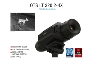 Image of ATN OTS LT 320 2-4x Thermal Viewer, 25mm, 320x240, Black, TIMNOLT319X