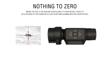 Image of ATN TICO LT 160 1 - 2x25 mm Thermal Clip-On, 160x120, Black, TICOTLT125X