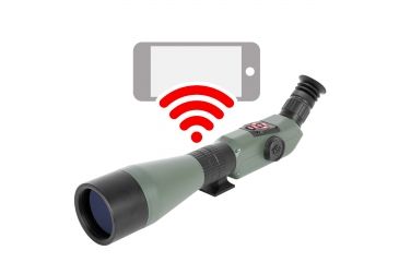 Image of ATN X-Spotter HD 20-80x Smart Day/Night Spotting Scope w/Video Recording, Wi-Fi, GPS, Smartphone Control via App, Green / Black DGSSHD2080