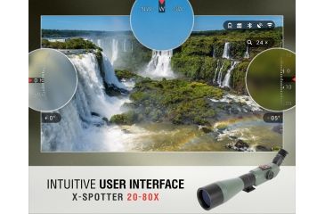 Image of ATN X-Spotter HD 20-80x Smart Day/Night Spotting Scope w/Video Recording, Wi-Fi, GPS, Smartphone Control via App, Green / Black DGSSHD2080